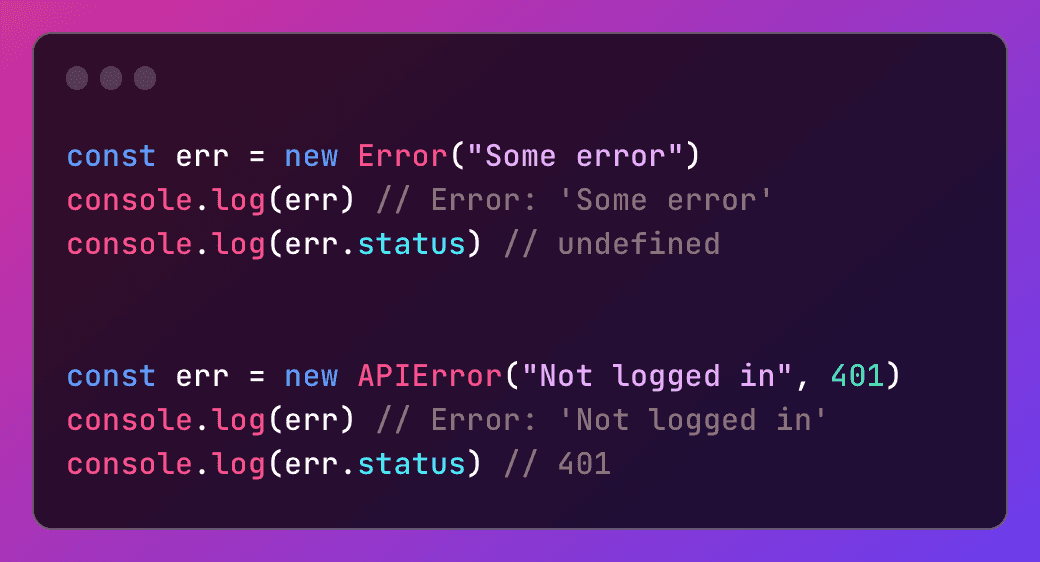 Errors in TypeScript